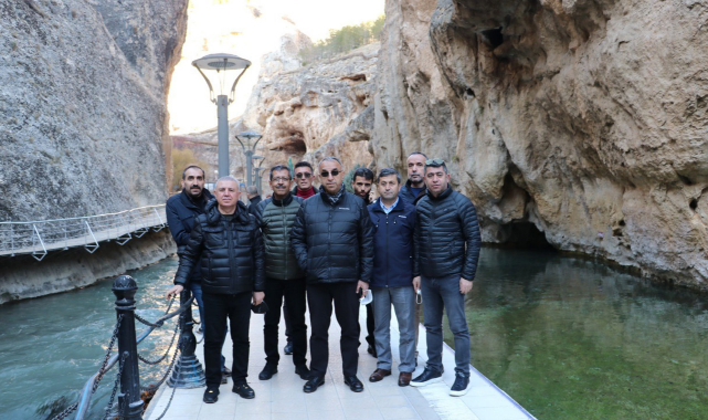 Sendika yetkilileri ilçeye hayran kaldılar