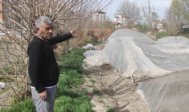 Malatya'da şiddetli fırtına oldu! 10 dönümlük alandaki 42 sera zarar gördü