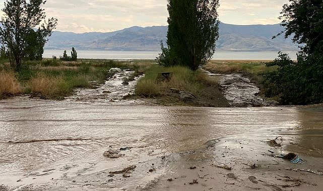 Elazığ’da tarım arazilerini sel vurdu