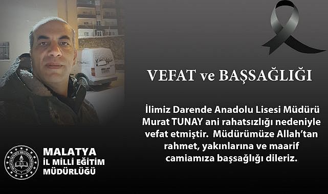 Anadolu Lisesi Müdürü kalbine yenildi