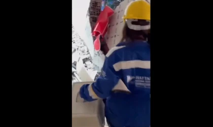 Ağır hasarlı binadan müjdeli haber geldi!