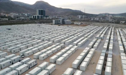 Malatya'daki, 10 bin 500 kişilik konteyner kentte yaşam başladı