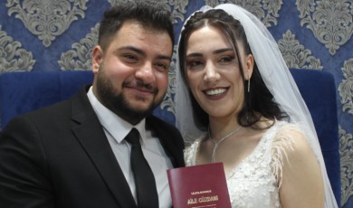 Malatyalı depremzede çift, Kırklareli'de evlendi!