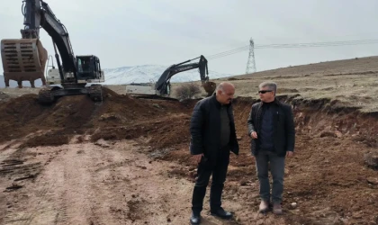 Tavşantepe mevkiinde inşa edilecek konutlar için ilk kazma vuruldu