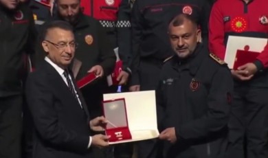 İtfaiye Daire Başkanı Mustafa Katipoğlu’na Devlet Üstün Fedakârlık Madalyası...