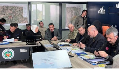 Masada, Malatya'da deprem sonrası yürütülen çalışmalar vardı