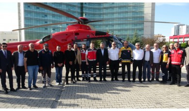 Ambulans helikopter Malatya'da hizmette!..