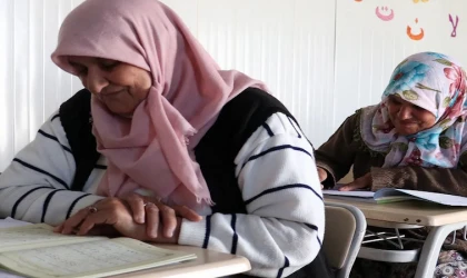 İlk kez Kur’an-ı Kerim’i öğrenme imkanı buldular