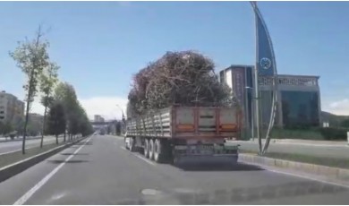 Malatya-Ankara karayolu üzerinde tehlikeli yolculuk!