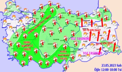 Yerel kuvvetli ve aralıklı: Malatya’da bu saatlere dikkat!