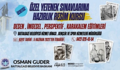 Battalgazi'de gençlerin yeteneklerini geliştirebileceği resim kursu açıldı