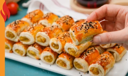 Çantaya atmalık pratik el böreği: Peynirli/Patatesli Çubuk Milföy Tarifi