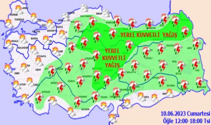 Meteoroloji’den Malatya’ya uyarı! Hafta sonu zor geçebilir (10 Haziran)