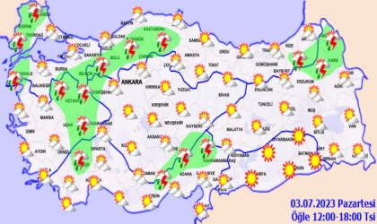 Meteoroloji uyardı! Sağanak bekleniyor… Malatya için de saat verildi