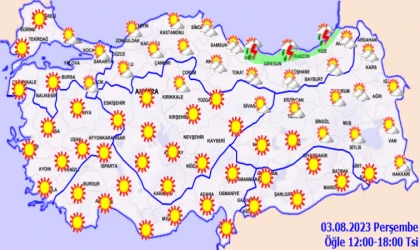 3 Ağustos’ta Malatya havasına dikkat!