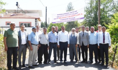 Gürkan, yapımı tamamlanan yol ve çalışmaları inceledi!