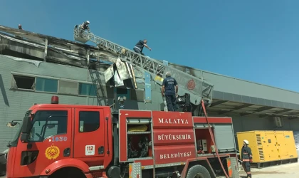 Malatya’da organize sanayi bölgesinde korkutan yangın!..