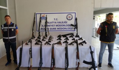 Yılın en büyük silah operasyonu Malatya'dan! 9 tutuklama