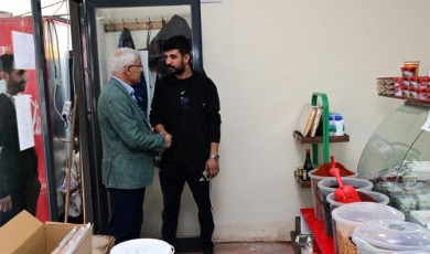 Eski Malatya'da, esnaflara teslim edilen iş yerlerinde ticari hayat devam ediyor