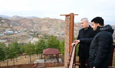 Başkan Çınar, yapımı tamamlanan Şahintepesi Macera Parkını inceledi