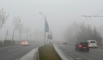 Deprem Bölgesi Malatya'da sis etkili oldu!