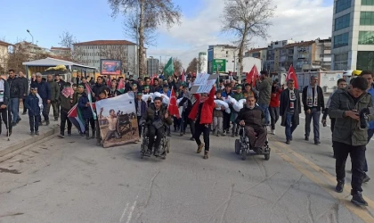 Malatya’da teröre ve İsrail’e lanet yürüyüşü yapıldı