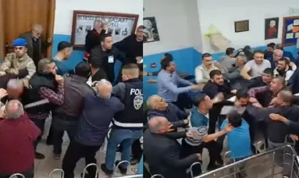 Komşuda seçim gerginliği! Sopa ve yumruklar havada uçuştu!