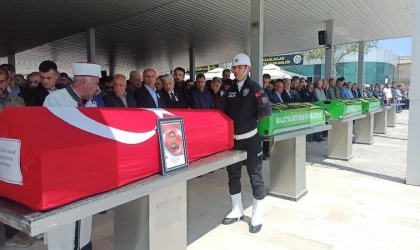 Polis memuru ve ailesi, Malatya’da son yolculuğuna uğurlandı!..