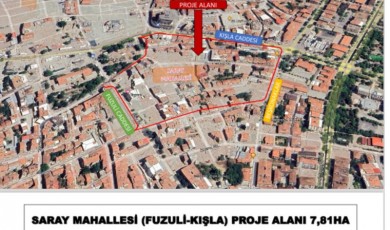 Saray Mahallesi ile Fuzuli ve Kışla Caddeleri Projesi Hayata Geçiyor: 400 günde İnşaatlar Tamam!