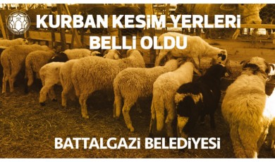 Battalgazi'de Kurban Kesim Yerleri Belirlendi: İşte Adresler