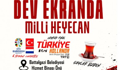 Sporseverler Dikkat: Maç İçin Belediye Hizmet Binası Önünde Dev Ekran Kurulacak