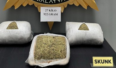 Malatya-Elazığ Karayolunda Operasyon: Yolcu Valizinde 27 Kilo Uyuşturucu Ele Geçirildi