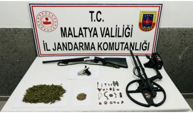 Malatya’da Tarihi ve Yasadışı Eşya Baskını: Darende’de Şüpheli Gözaltında!