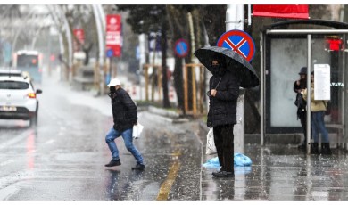 Malatya’da Sağanak Var, Şemsiyesiz Çıkmayın!