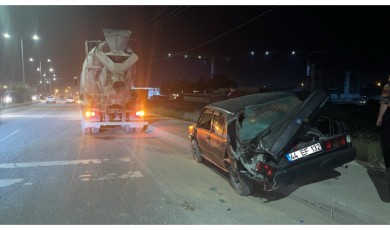 İkizce'de Mikserli Kaza: Genç Sürücü Yaralandı