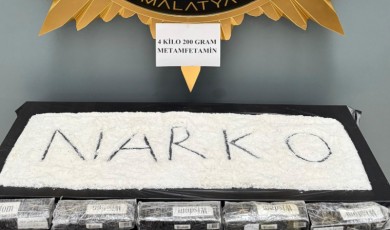 Malatya’da Polisi Durdurduğu Araçta 4 Kilo Metamfetamin Ele Geçirildi