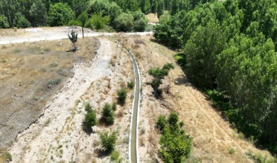 Malatya Büyükşehir Belediyesi Akçadağ’da Modern Sulama Kanalı Kurdu