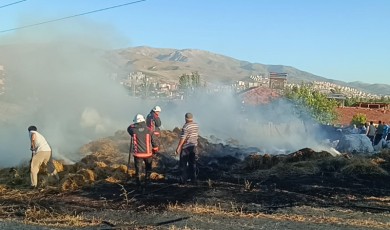 Malatya’da Saman Balyaları Alev Aldı: 1 Kişi Dumandan Etkilendi
