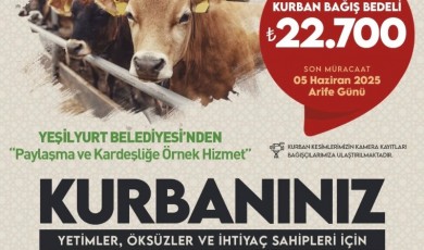 Yeşilyurt Belediyesi’nden Kurban Bağış Kampanyası: 5 Haziran Son Gün