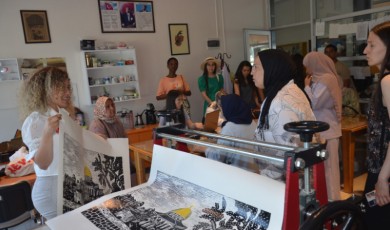 15 Ülkeden Gelen Misafirler Malatya Sanat Merkezi’ne Hayran Kaldı