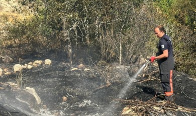 Darende’de Çıkan Bahçe Yangını Paniğe Neden Oldu