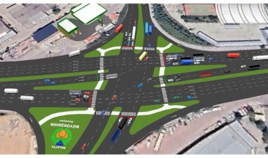 İkizce Toki Kavşağında Trafik Tek Şeride Düştü