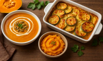 3 Kabaklı Sonbahar Tarifi: Çorba, Graten ve Püre