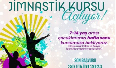 Hafta Sonu Çocuklar İçin Jimnastik Kursu! Son Başvuru 30 Ekim’de!