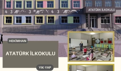 Malatya Milli Eğitim Müdürü Müjdeyi Verdi: Hekimhan'a Modern 8 Derslikli Atatürk İlkokulu Geliyor