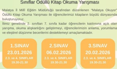 Malatya'nın Genç Yazarları Aranıyor: "Malatya Okuyor" Kitap Yarışması