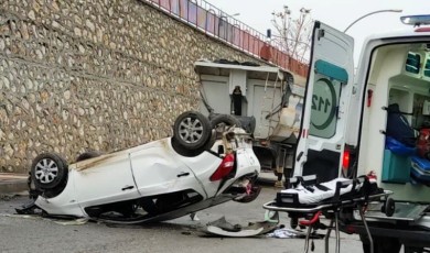 Malatya'da El Freni Faciası: İçinde Öğrenci Varken Araç Uçuruma Yuvarlandı!