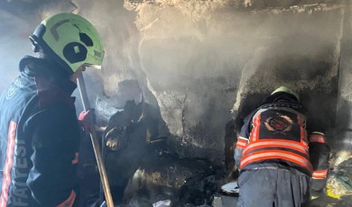 Battalgazi İlçesinde Korkutan Yangın: Bir Ev Tamamen Kül Oldu