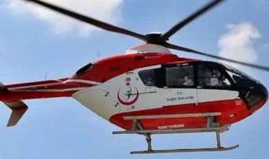 Darende’de Kalp Krizi Geçiren Yaşlı Kadın Helikopter Ambulansla Kurtarıldı