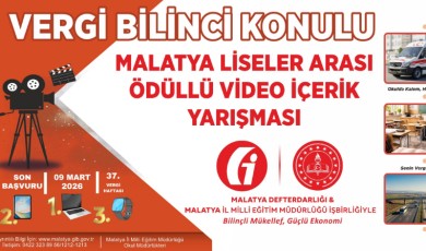 Malatyalı Gençler Vergi Bilinci İçin Kamera Karşısına Geçiyor